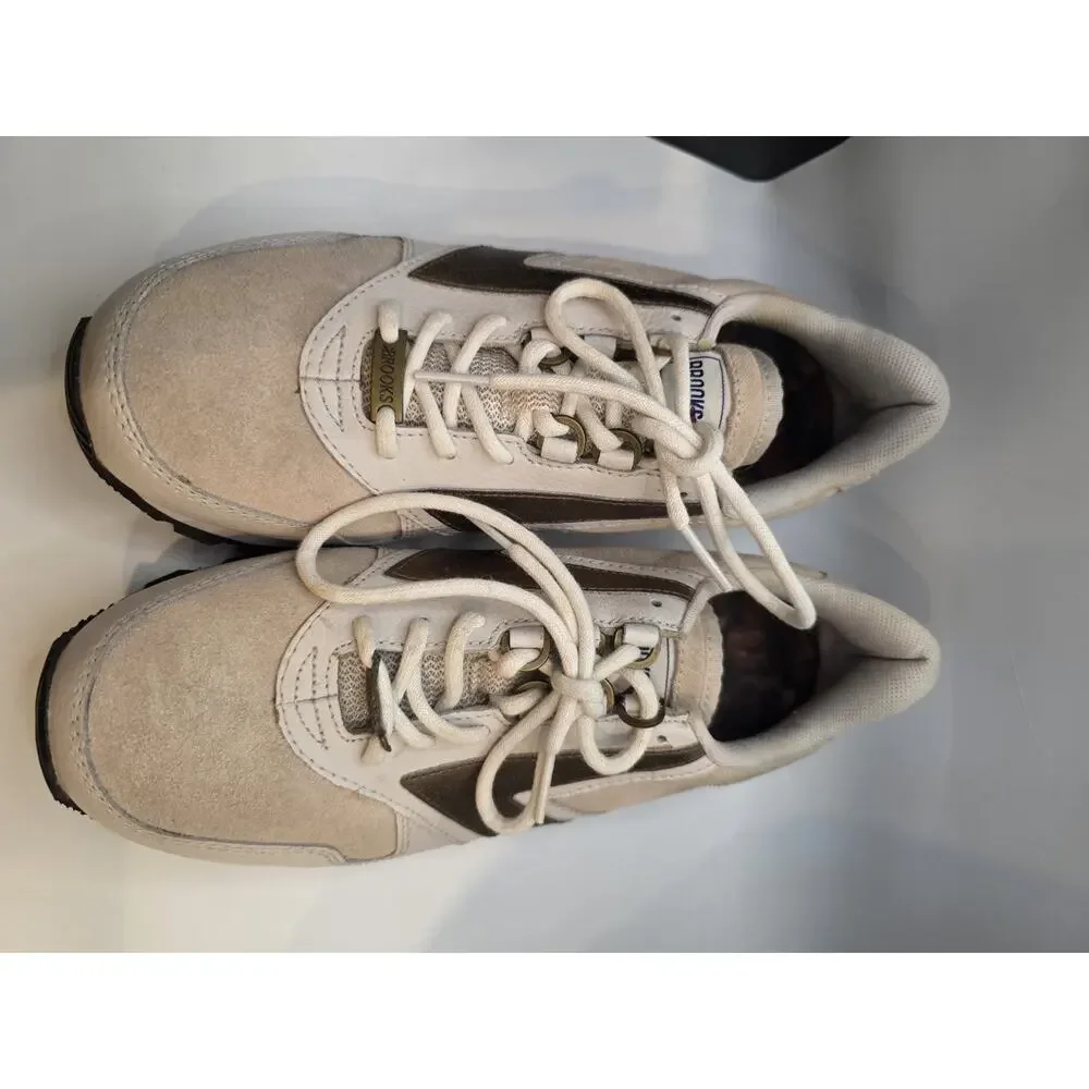 Brooks Heritage Chariot Coffeehouse Pack Men's Size 8 Beige Bronze Suede Sneaker